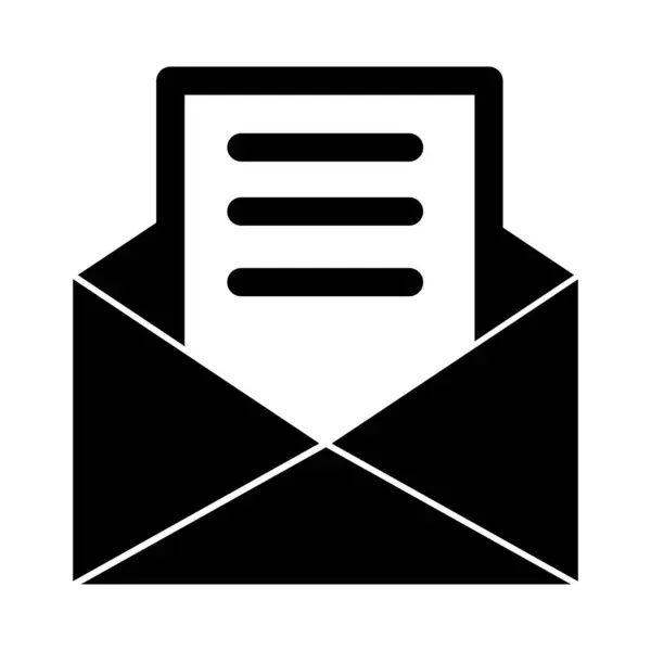 Εικονίδιο Διανύσματος Ηλεκτρονικού Ταχυδρομείου Που Μπορεί Εύκολα Τροποποιήσει Επεξεργαστεί — Διανυσματικό Αρχείο