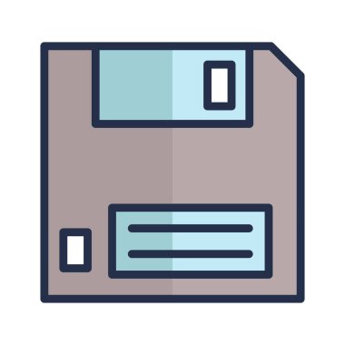 Kolayca düzenleyebilen veya düzenleyebilen Diskette Vektör simgesi