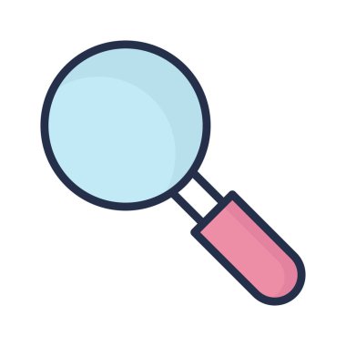 Kolayca değiştirebilen ya da düzenleyebilen Büyüteç Vektör simgesi