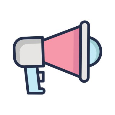 Kolayca değiştirebilen veya düzenleyebilen Bullhorn Vektör simgesi