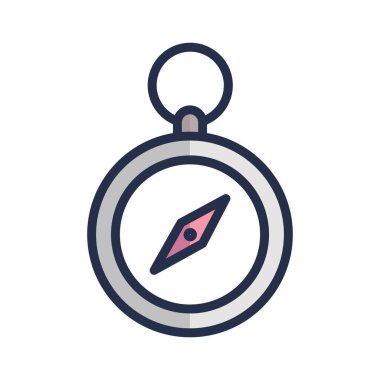 Kolayca düzenleyebilen veya düzenleyebilen pusula vektörü simgesi