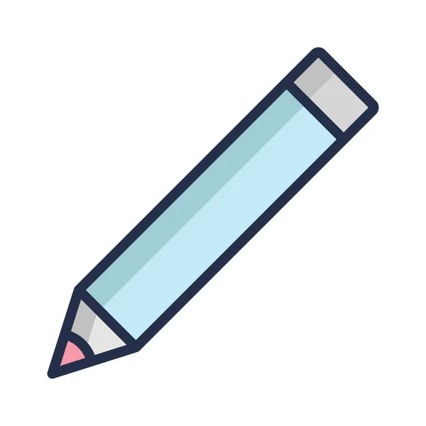 Crayon Vector Icon Which Can Easily Modify Edit — Stock Vector