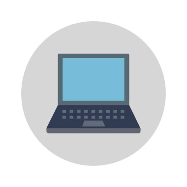 Kolayca düzenleyebilen ve düzenleyebilen dizüstü bilgisayar Renk Vektörü Simgesi