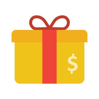 Nakit hediye Renk Vektörü Simgesi Kolayca düzenleyebilen