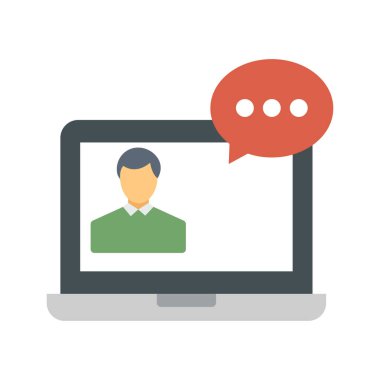 Çevrimiçi iş yardım Renk Vektörü Simgesi Kolayca düzenleyebilirsiniz