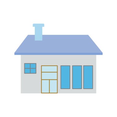 Kolayca düzenleyebilen veya düzenleyebilen Cottage Renk Vektörü Simgesi