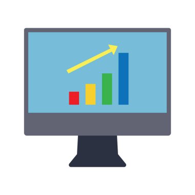 İş raporu Renk Vektörü Simgesi Kolayca düzenleyebilen