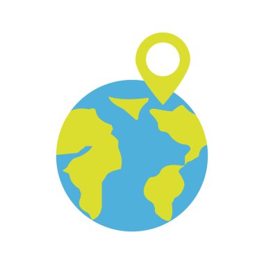 Coğrafi bilgi sistemi Renk Vektörü Simgesi Kolayca düzenleyebilen