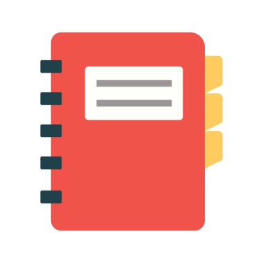 Hesap Defteri Renk Vektörü Simgesi Kolayca düzenleyebilen