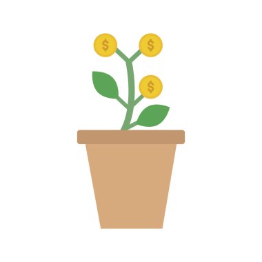 İş büyümesi Renk Vektörü Simgesi Kolayca düzenleyebilen