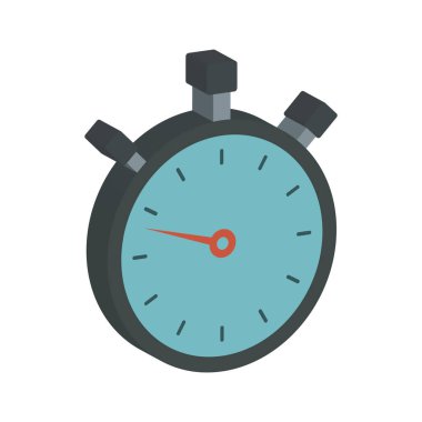 Kronometre izometrik biçim Vektör Simgesi Kolayca değiştirilebilir veya düzenlenebilir