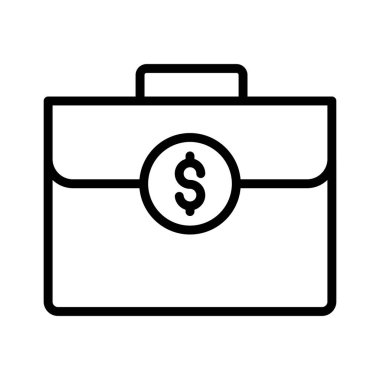 Kolayca düzenleyebilen veya düzenleyebilen iş çantası vektörü simgesi