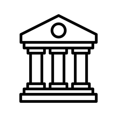 Kolayca düzenleyebilen veya düzenleyebilen Banka Vektörü simgesi