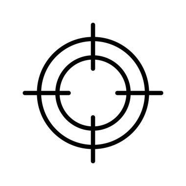 Kolayca değiştirebilen veya düzenleyebilen Crosshair Vektör simgesi