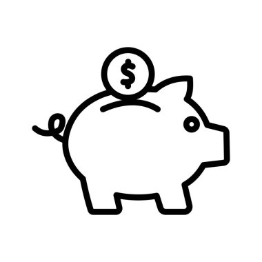 Kolayca düzenleyebilen veya düzenleyebilen Sikke Koleksiyonu Vektör simgesi