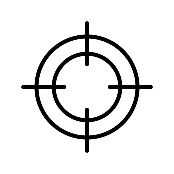 Crosshair Vector Icono Que Puede Modificar Editar Fácilmente — Archivo Imágenes Vectoriales