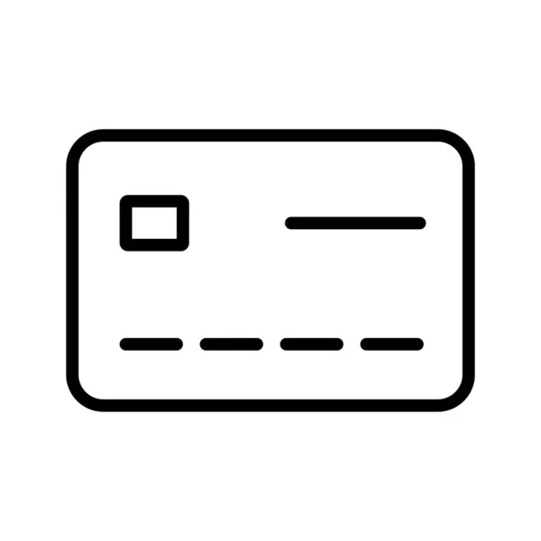 Ícone Vetor Cartão Atm Que Pode Facilmente Modificar Editar — Vetor de Stock