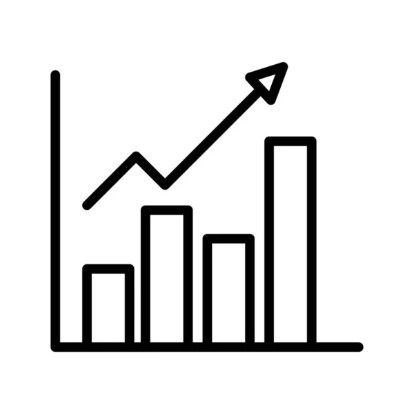 Gráfico Negócios Ícone Vetorial Que Pode Facilmente Modificar Editar — Vetor de Stock