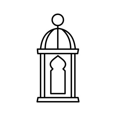 İslami dekorasyon izole edilmiş Vektör simgesi kolayca değiştirilebilir veya düzenlenebilir