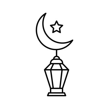 İslami dekoram izole edilmiş Vektör simgesi kolayca düzenleyebilir ya da değiştirebilir