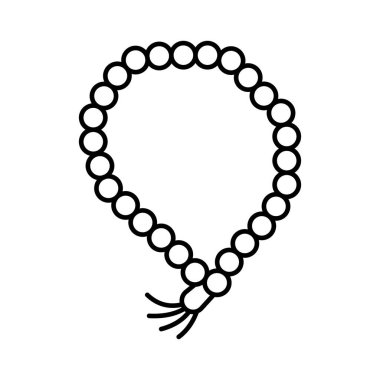 Misbaha İzole Vektör simgesi kolayca düzenleyebilir ya da değiştirebilir