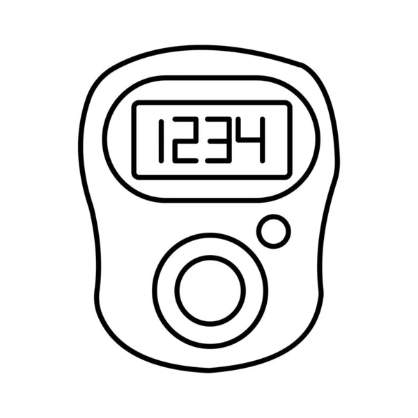 Digitale Tasbeeh Geïsoleerde Vector Pictogram Dat Gemakkelijk Kan Wijzigen Bewerken — Stockvector