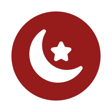 Hilal İzole Vektör simgesi kolayca değiştirilebilir ya da düzenlenebilir