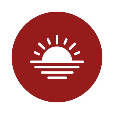 Kolayca düzenleyebilen ya da düzenleyebilen Sunshinging yalıtılmış Vektör simgesi