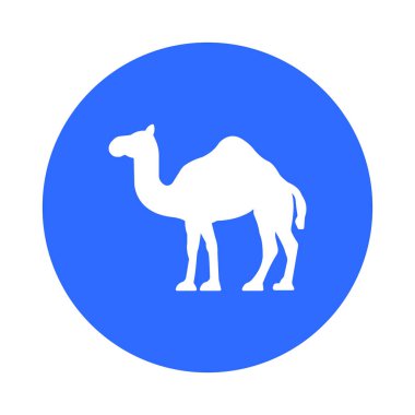 Kolayca değiştirebilen ya da düzenleyebilen deve izole edilmiş vektör simgesi