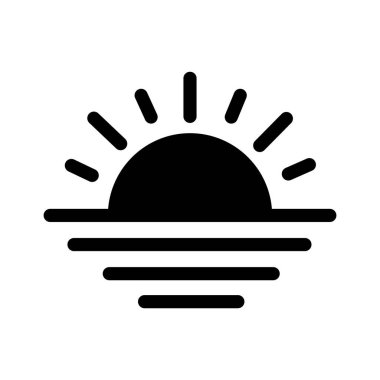 Kolayca düzenleyebilen ya da düzenleyebilen Sunshinging yalıtılmış Vektör simgesi