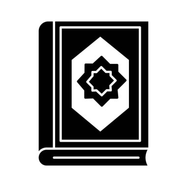 Kolayca değiştirilebilen ya da düzenlenebilen Kutsal Kur 'an izole edilmiş Vektör simgesi