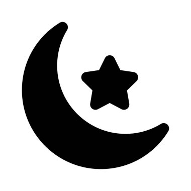 Hilal İzole Vektör simgesi kolayca değiştirilebilir ya da düzenlenebilir