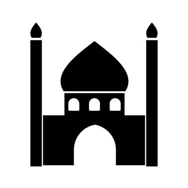 Kolayca değiştirebilen veya düzenleyebilen Mescid İzole Vektör simgesi