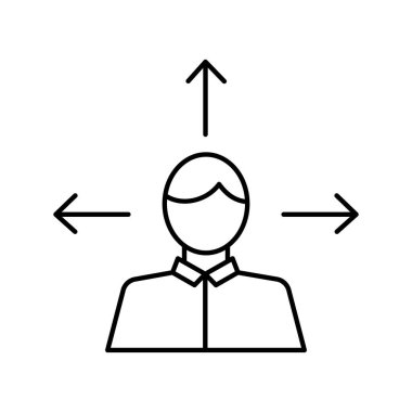 Kolayca düzenleyebilen ve düzenleyebilen İş adamı Vektörü simgesi