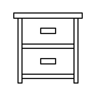 Kolayca düzenleyebilen veya düzenleyebilen Çekmeceler Vektörü simgesi