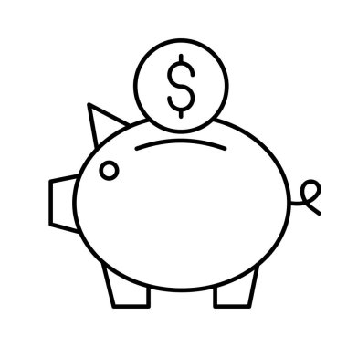 Kolayca düzenleyebilen veya düzenleyebilen Sikke Vektörü simgesi