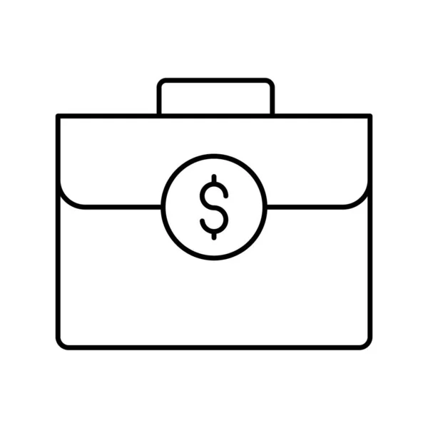 Bolsa Negocios Vector Icono Que Puede Modificar Editar Fácilmente — Vector de stock