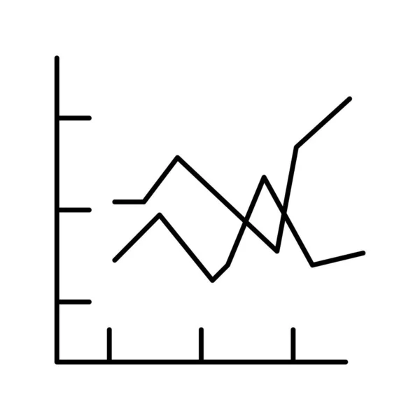 Wykres Biznesowy Ikona Wektora Który Może Łatwo Modyfikować Lub Edytować — Wektor stockowy