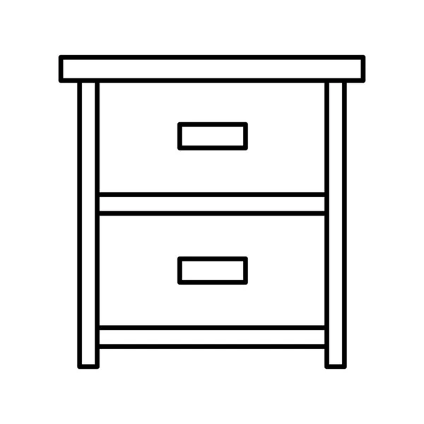 Tiroirs Icône Vectorielle Qui Peut Facilement Modifier Modifier — Image vectorielle