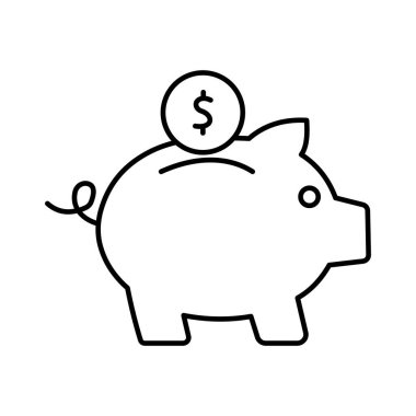 Kolayca düzenleyebilen veya düzenleyebilen Sikke Koleksiyonu Vektör simgesi