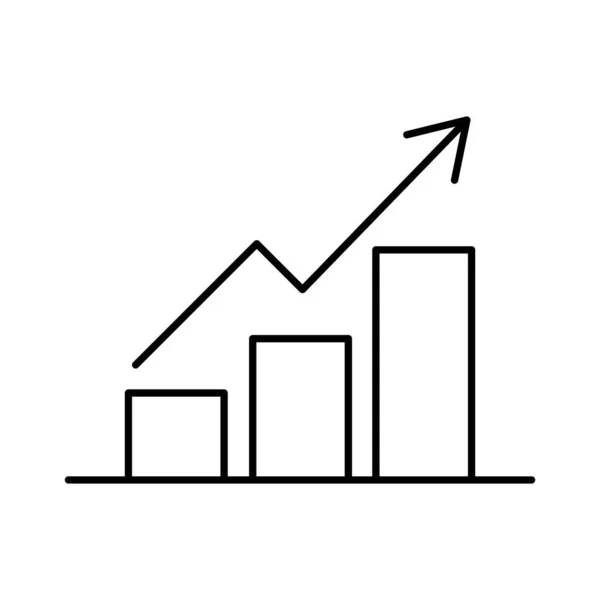 Gráfico Negócios Ícone Vetorial Que Pode Facilmente Modificar Editar — Vetor de Stock