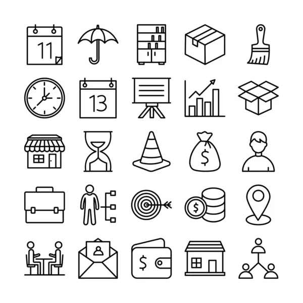 Trade Icons Pack Every Single Icon Can Easily Modify Edit — Stock Vector