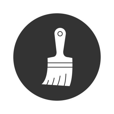 Kolayca değiştirebilen ya da düzenleyebilen fırça vektörü simgesi boyanıyor