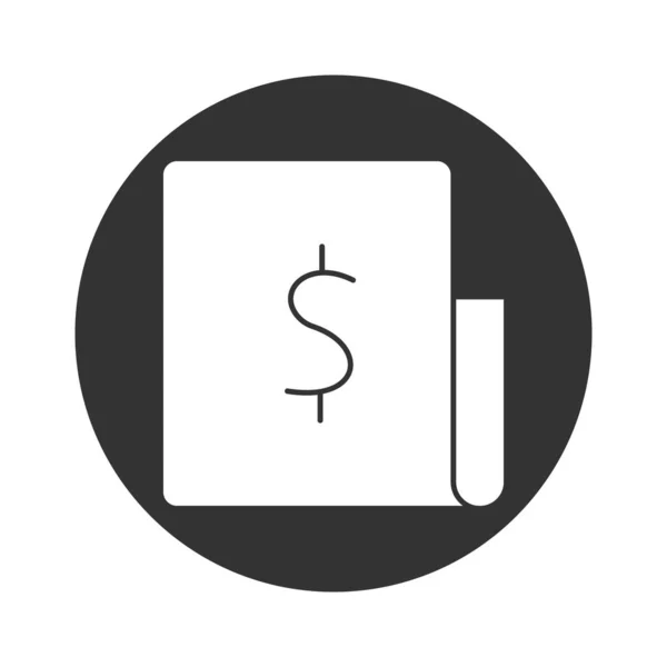 Papier Bancaire Icône Vectorielle Qui Peut Facilement Modifier Modifier — Image vectorielle