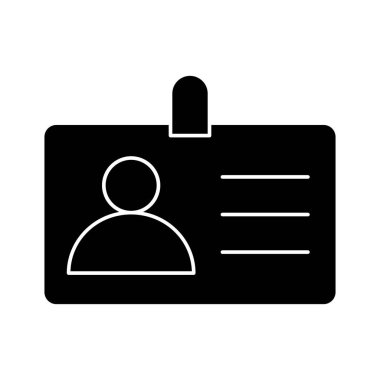 Kolayca düzenleyebilen veya düzenleyebilen kimlik vektörü simgesi