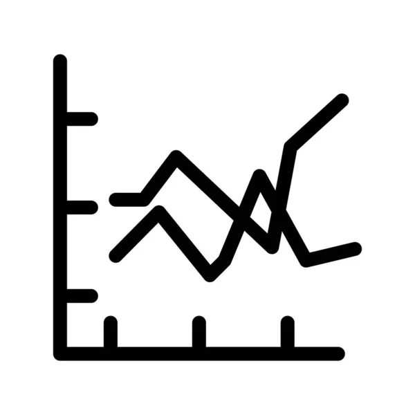 Gráfico Negócios Ícone Vetorial Que Pode Facilmente Modificar Editar — Vetor de Stock