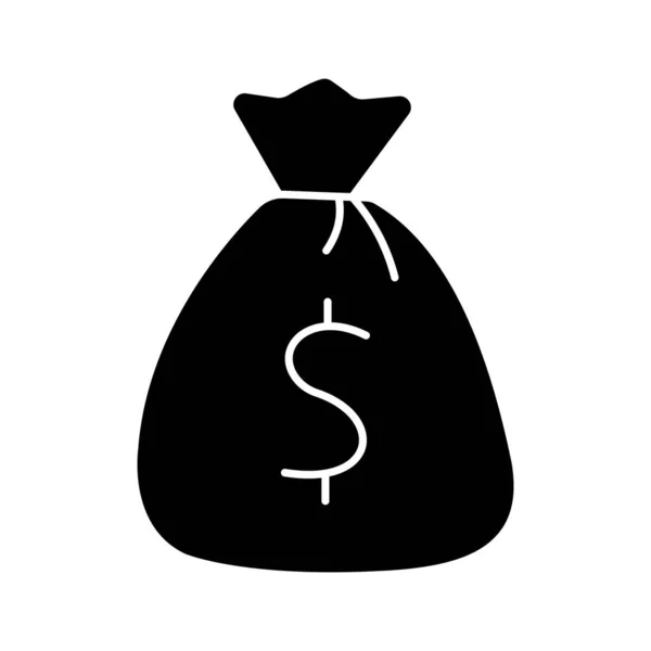 Dollar Bag Vector Pictogram Dat Gemakkelijk Kan Wijzigen Bewerken — Stockvector