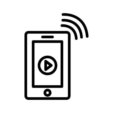 Çevrimiçi müzik izole edilmiş vektör simgesi kolayca düzenleyebilir ya da değiştirebilir