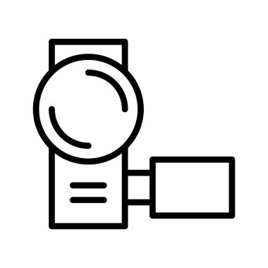 Kolayca düzenleyebilen ve düzenleyebilen Kamera Kordonu İzole Vektör simgesi