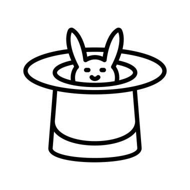 Kolayca değiştirebilen veya düzenleyebilen Tavşan İzole Vektör simgesi